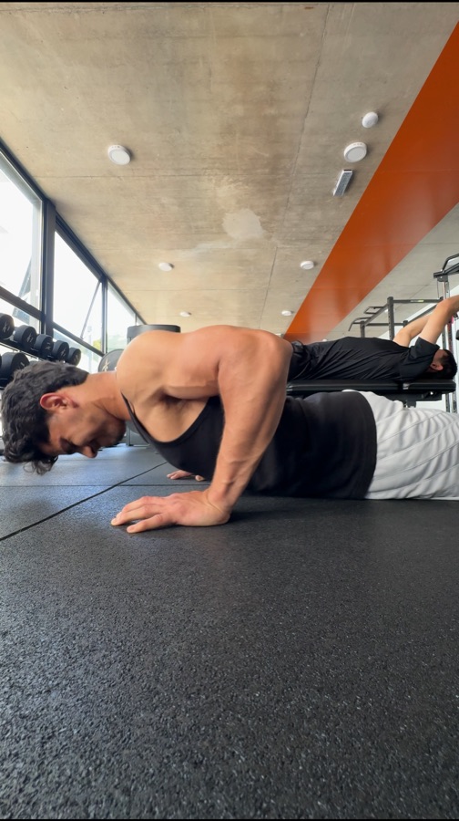 Andrew entrenando.