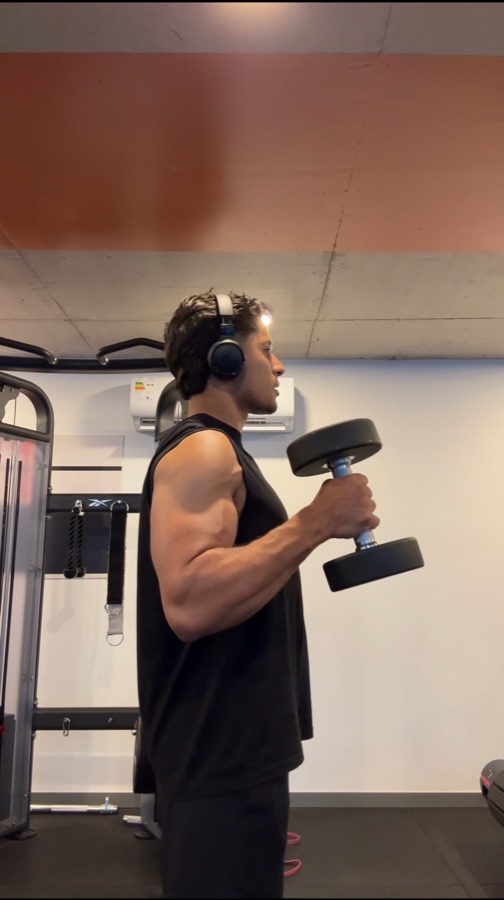 Andrew entrenando.